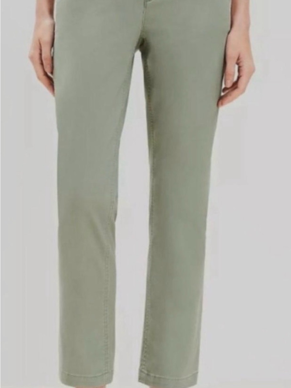LOFT Straight-Leg Jeans in Sage Green